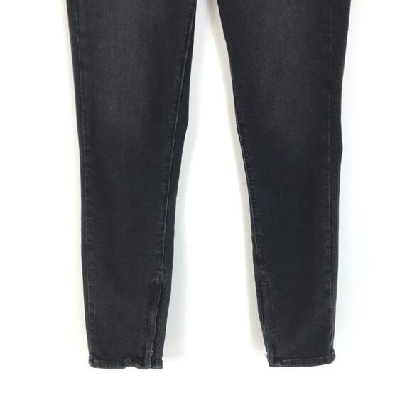 PAIGE Margot Ankle Skinny Jeans Size 28 Sweetheart Waistband Total Eclipse Black - Picture 2 of 16